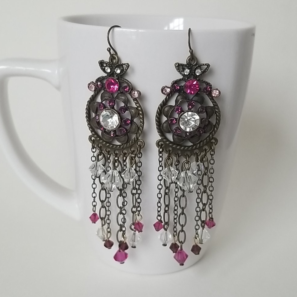 Stunning pair of Swarovski crystal earrings